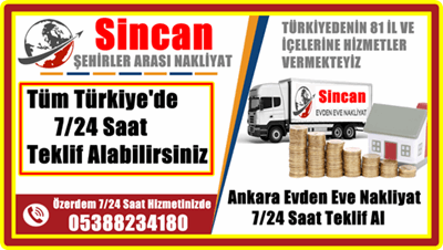 Sincan evden eve nakliyat firmaları olarak her geçen sene daha da fazla sizler için çalışmaya devam ediyoruz. Günler, aylar, seneler geçiyor ve biz geçmiş günlerin, ayların, senelerin hatırına her geçen gün daha da hırsla çalışmaya devam ediyoruz.